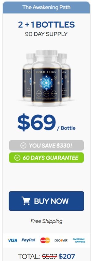 Gold Align Buy 3 Bottles