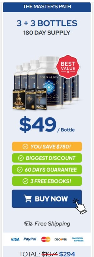 Gold Align Buy 6 Bottles